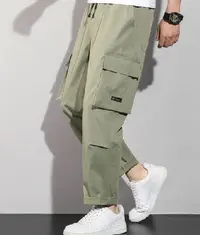 A pair of light green Men's Cargo Pants