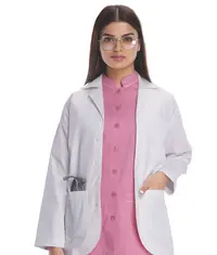 Doctor wearing a white lab coat