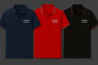 A collection of high-quality corporate polo t-shirts manufactured for businesses and employee uniforms.