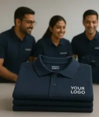 Custom logo corporate t-shirts in multiple colors for employee uniforms