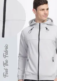 Premium hoodie used as tech company merchandise for onboarding kits