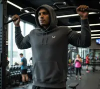 Dry-fit performance fabric hoodie for outdoor and field teams