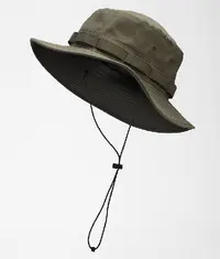 A premium looking trekking hat in dark green colour