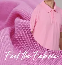 Spun Pique fabric with a soft cotton feel for corporate uniforms.